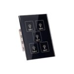 vallaxis-smart-5-gang-black-glass-touch-switch